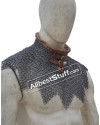 Flat Riveted with Solid Rings Maille Collar Aluminum image 3
