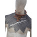Flat Riveted with Solid Rings Maille Collar Aluminum