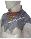 Flat Riveted with Solid Rings Maille Collar Aluminum image 5