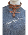 Aluminum Chain Mail Bishop Mantle 9 MM Flat Riveted with Solid Ring image 5