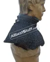 Medieval Chainmail Collar padded Collar Riveted Flat Rings image 3