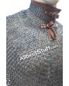 Medieval Titanium Chainmail Bishop Mantle 9 MM Flat Dome Pin Riveted image 7
