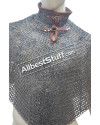 Medieval Titanium Chainmail Bishop Mantle 9 MM Flat Dome Pin Riveted image 2