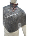 Medieval Titanium Chainmail Bishop Mantle 9 MM Flat Dome Pin Riveted image 6