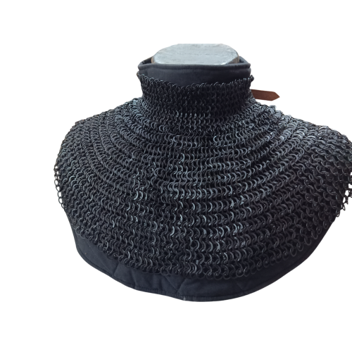 Riveted Chainmail Standard with Neck Covering 6-9 mm