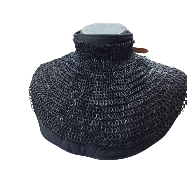 Riveted Chainmail Standard with Neck Covering 6-9 mm