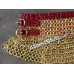 Solid Brass 9 MM Flat Dome Pin Riveted High Neck Chainmail Collar