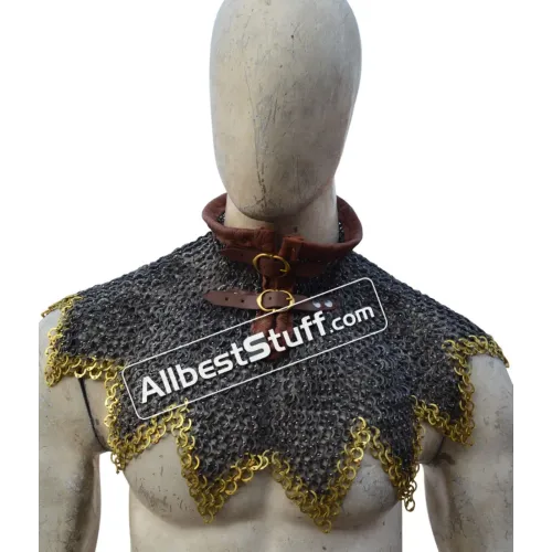 Stainless Steel Maille Collar Zig Zag Design Rust Proof Flat Riveted