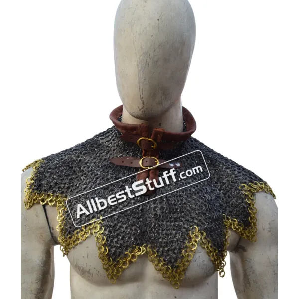 Stainless Steel Maille Collar Zig Zag Design Rust Proof Flat Riveted