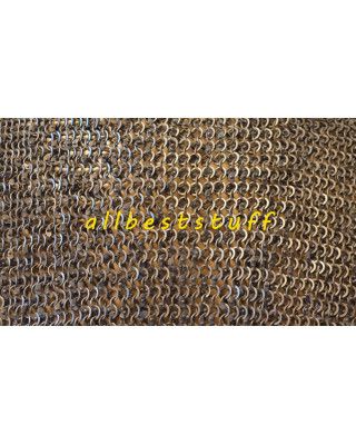 18 Gauge 6 MM Round Dome Riveted alternating Solid Ring Sheet Large