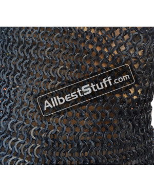 8 MM Wedge Riveted Chain Mail Sheet Alternating Solid Washer