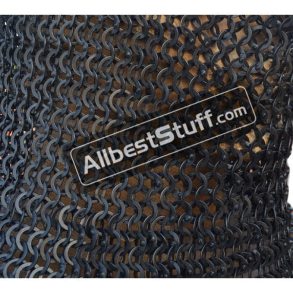 8 MM Wedge Riveted Chain Mail Sheet Alternating Solid Washer