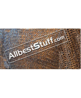 9 MM Full Flat Dome Riveted Chain Mail Sheet Medium