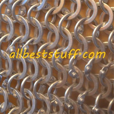 Round Riveted Flat Solid Aluminum Maille Sheet Long