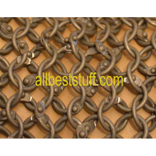SALE! 16 Gauge Full Round 9 MM Chain Mail Sheet 14 X 8 inch
