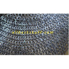 Wedge Riveted Chain Mail Sheet alternating Solid Washer Medium