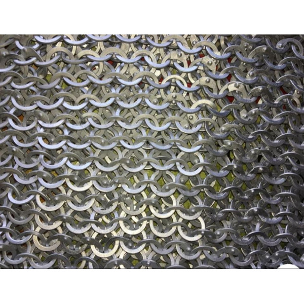 Flat Riveted Flat Solid Aluminum Chainmail Sheet