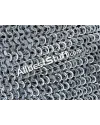 Flat Wedge Riveted Aluminum Chainmail Weight Blanket 152 X 204 CM image 3