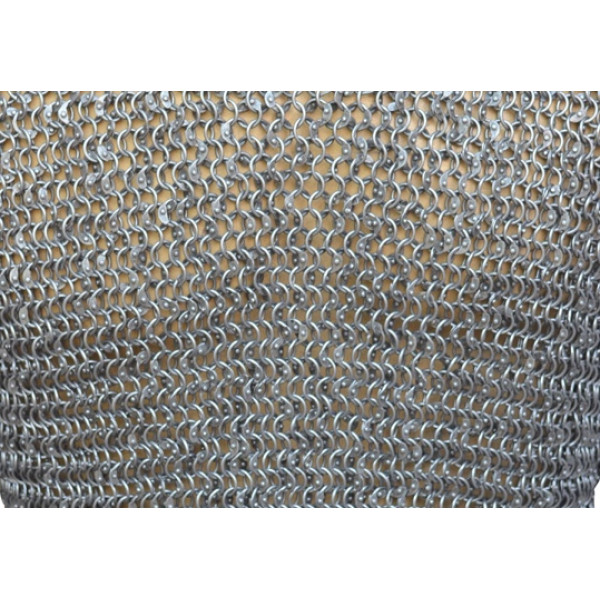 Full Round 8 MM 17 Gauge Square Maille Sheet 12 X 12 inch