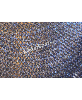 Full Round Riveted 16 Gauge Maille Sheet Multiple Loose Rings Rivets