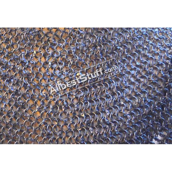 Full Round Riveted 16 Gauge Maille Sheet Multiple Loose Rings Rivets