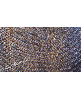 Full Round 9 MM 16 Gauge Chain Mail Sheet 20 X 10 inch