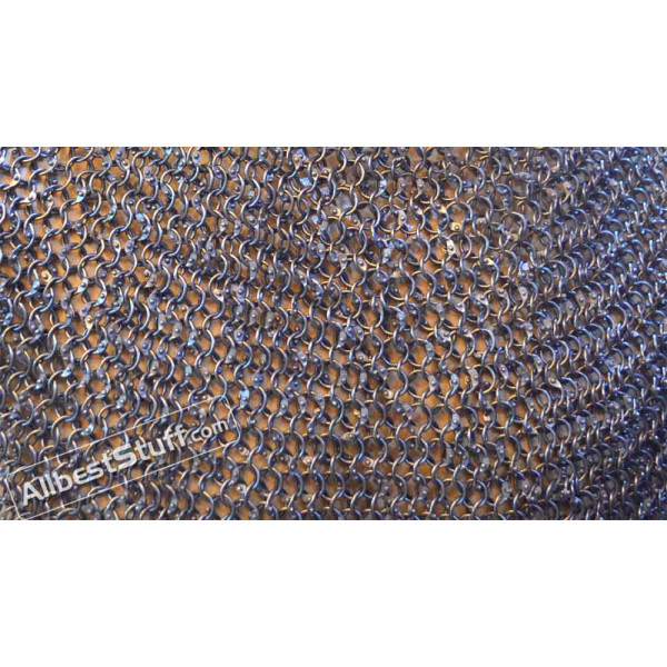Full Round 9 MM 16 Gauge Chain Mail Sheet 20 X 10 inch