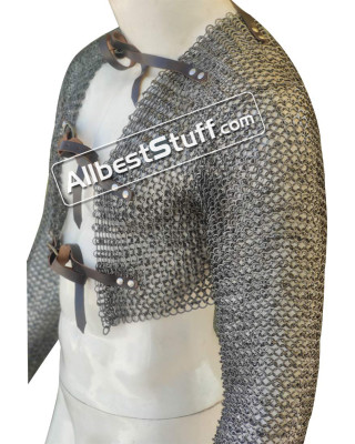 Full Round Riveted Maille Voider Arm Coverage 18 Gauge Steel