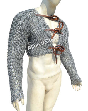 Aluminum Full Flat Dome Riveted Chain Mail Closed Voider
