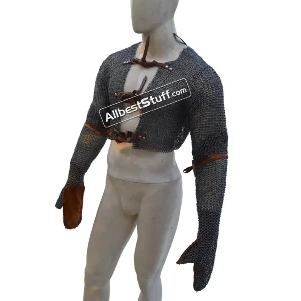 Flat Riveted Maille Voider Closed Chest & Arm Coverage