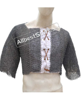 Full Flat Aluminum Dome Pin Riveted Ring Chain Mail Voider