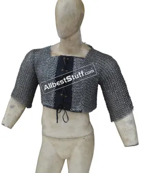 Full Flat Aluminum Dome Pin Riveted Ring Chain Mail Voider