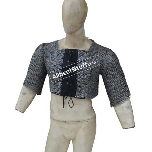 Full Flat Aluminum Dome Pin Riveted Ring Chain Mail Voider