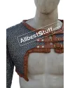 8 mm Flat Riveted with Solid Rings Chainmail Half Sleeve Voider image 1