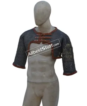 Half Sleeve Flat Riveted with Solid Rings Chainmail Voider