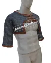 8 mm Flat Riveted with Solid Rings Chainmail Half Sleeve Voider image 2