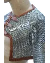 8 mm Flat Riveted with Solid Rings Chainmail Half Sleeve Voider image 7