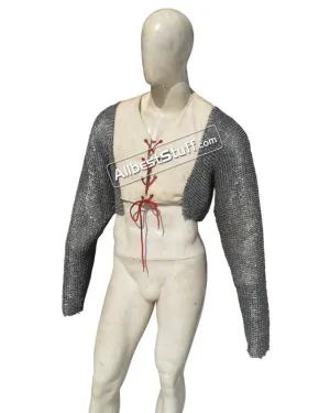 Medieval Riveted Chainmail Sleeve 6 MM Ring Vest
