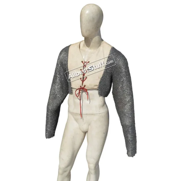 Medieval Riveted Chainmail Sleeve 6 MM Ring Vest