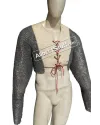 Medieval Riveted Chainmail Sleeve 6 MM Ring Vest image 7