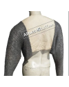 6 mm Flat Riveted chainmail voider stitched fabric image 1