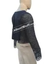 Riveted chainmail voider 8 mm rings stitched fabric image 4