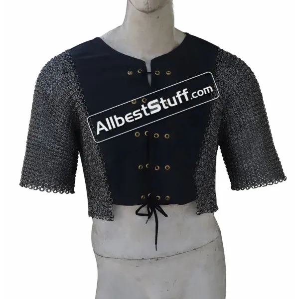 Wedge Riveted 6 MM Chainmail Voider stitched fabric