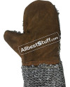 6 mm Round Riveted Leather Chain Mail Mittens image 1