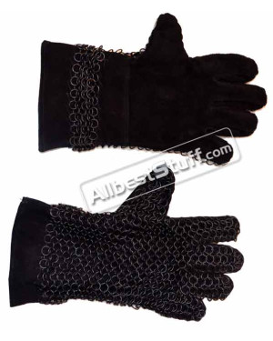 Butted Steel 16 Gauge 10 mm Chain Mail Gloves