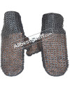 Stainless Steel Maille Mittens with 5 mm Reinforced Leather image 2