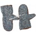 Round Riveted Leather Chain Mail Mittens