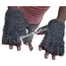 Medieval Steel Fingerless Leather Chain Mail Gloves