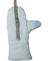 Padded Linen stitched pair of Maille Mittens image 4