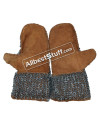 Round Riveted Leather Chain Mail Mittens image 2